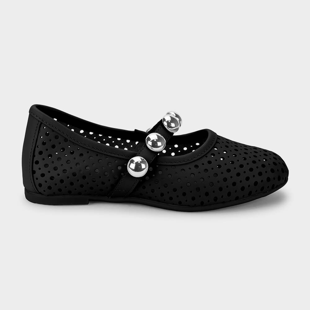 Sapatilha Infantil Bibi Ballerina Basic Preta 1238047