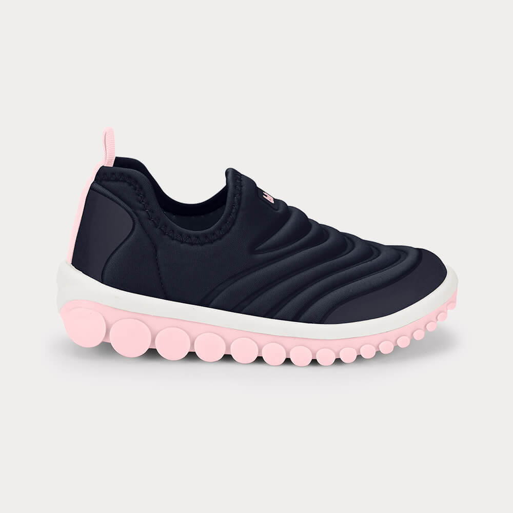 Tênis Infantil Bibi Roller 2.0 Azul Marinho com Rosa