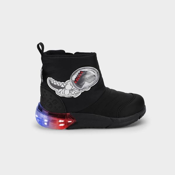 Bota Infantil Bibi Space Preta de Dino 22