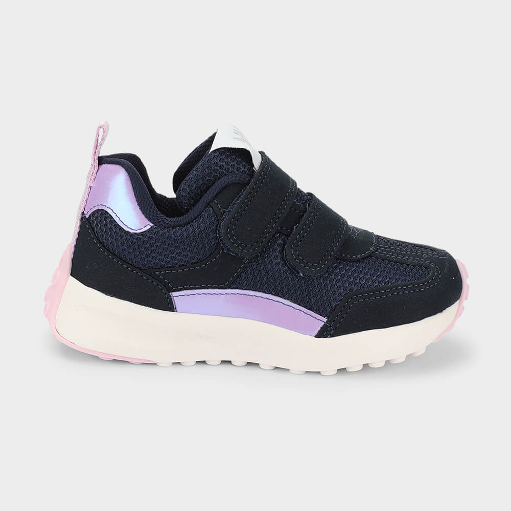 Tênis Infantil Bibi Jogging Kids Azul Marinho com Lilás