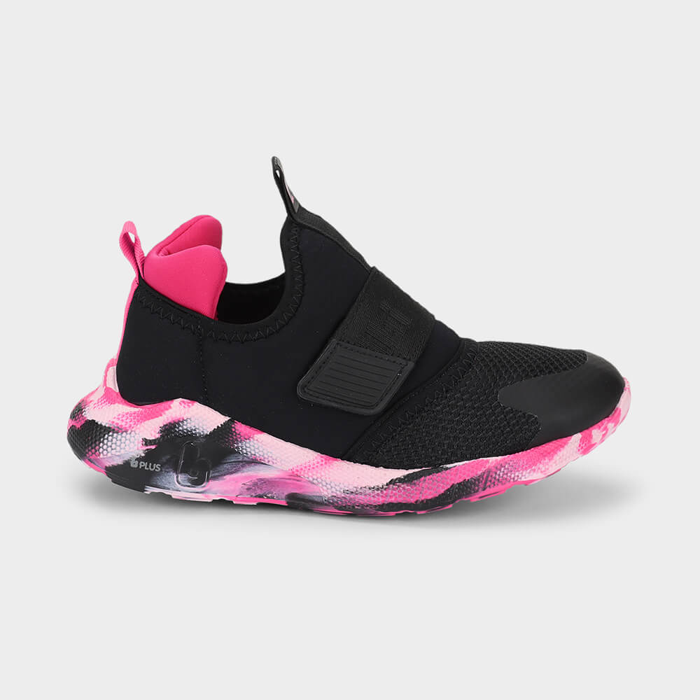 Tênis Infantil Bibi Evolution II Preto com Rosa