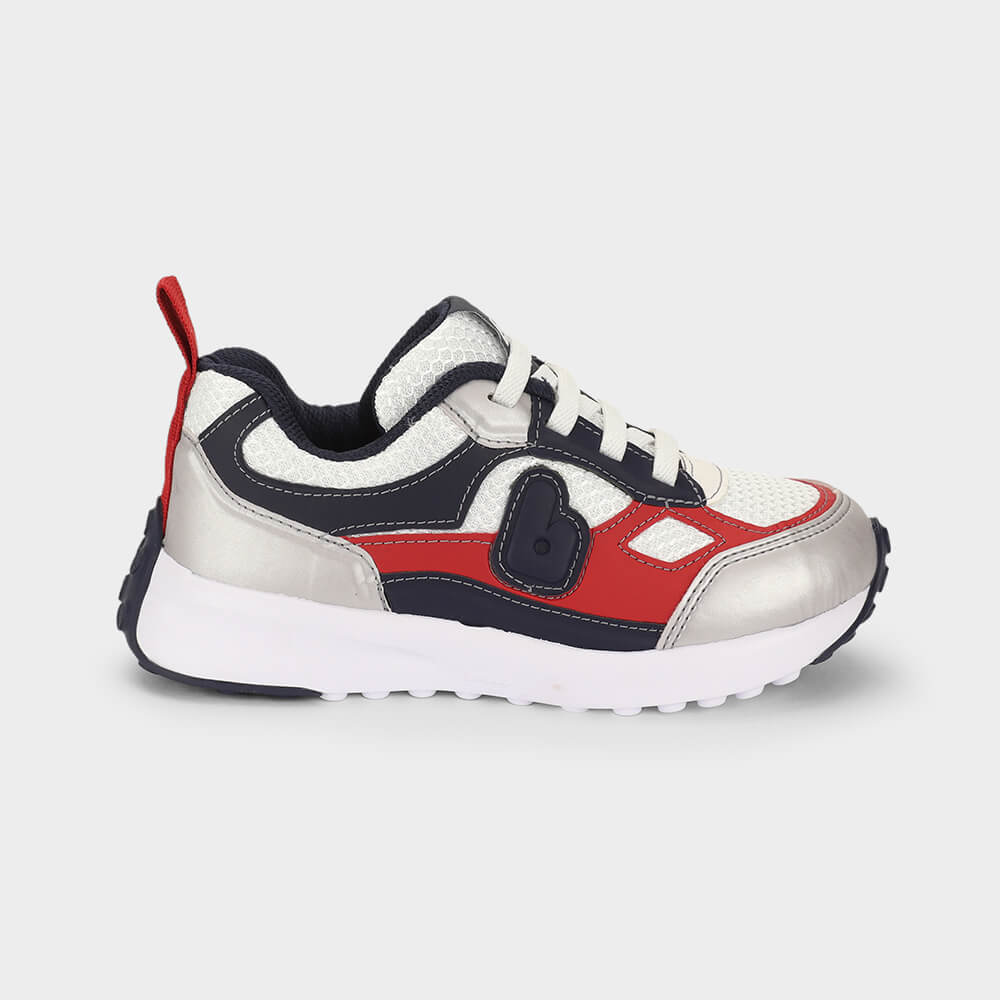 Tênis Infantil Bibi Jogging Kids Branco com Vermelho