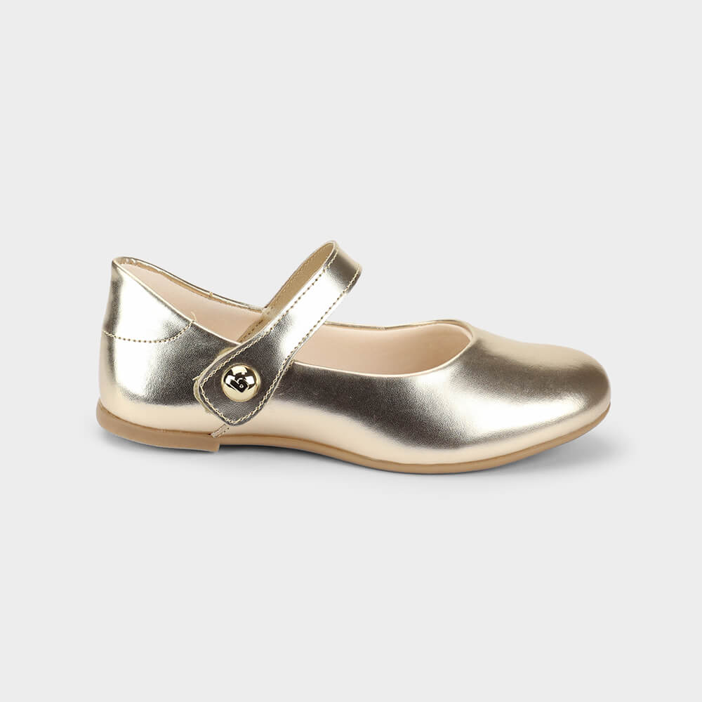 Sapatilha Infantil Bibi Ballerina Basic Dourada