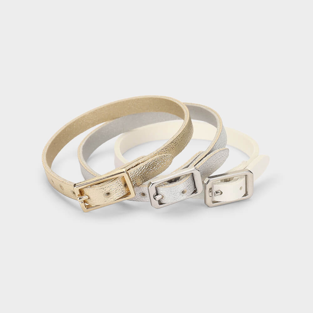 Kit de Pulseiras Metalizadas Infantis Bibi