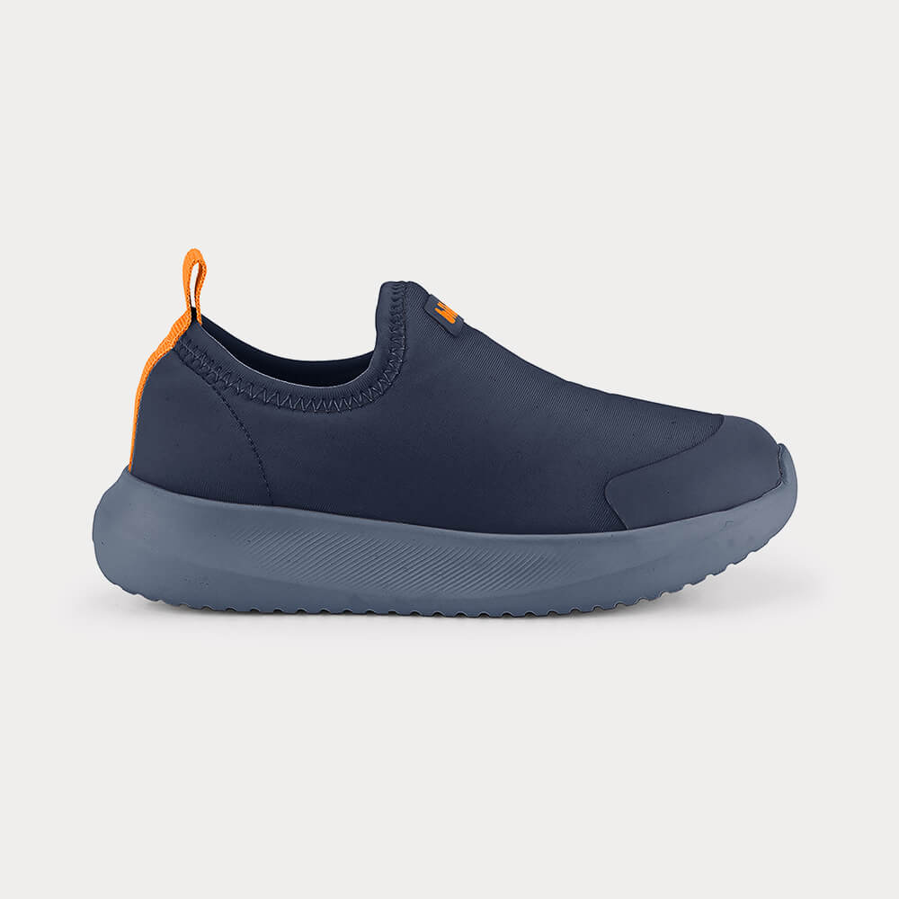 Tênis Infantil Bibi Flash Azul Marinho com Laranja