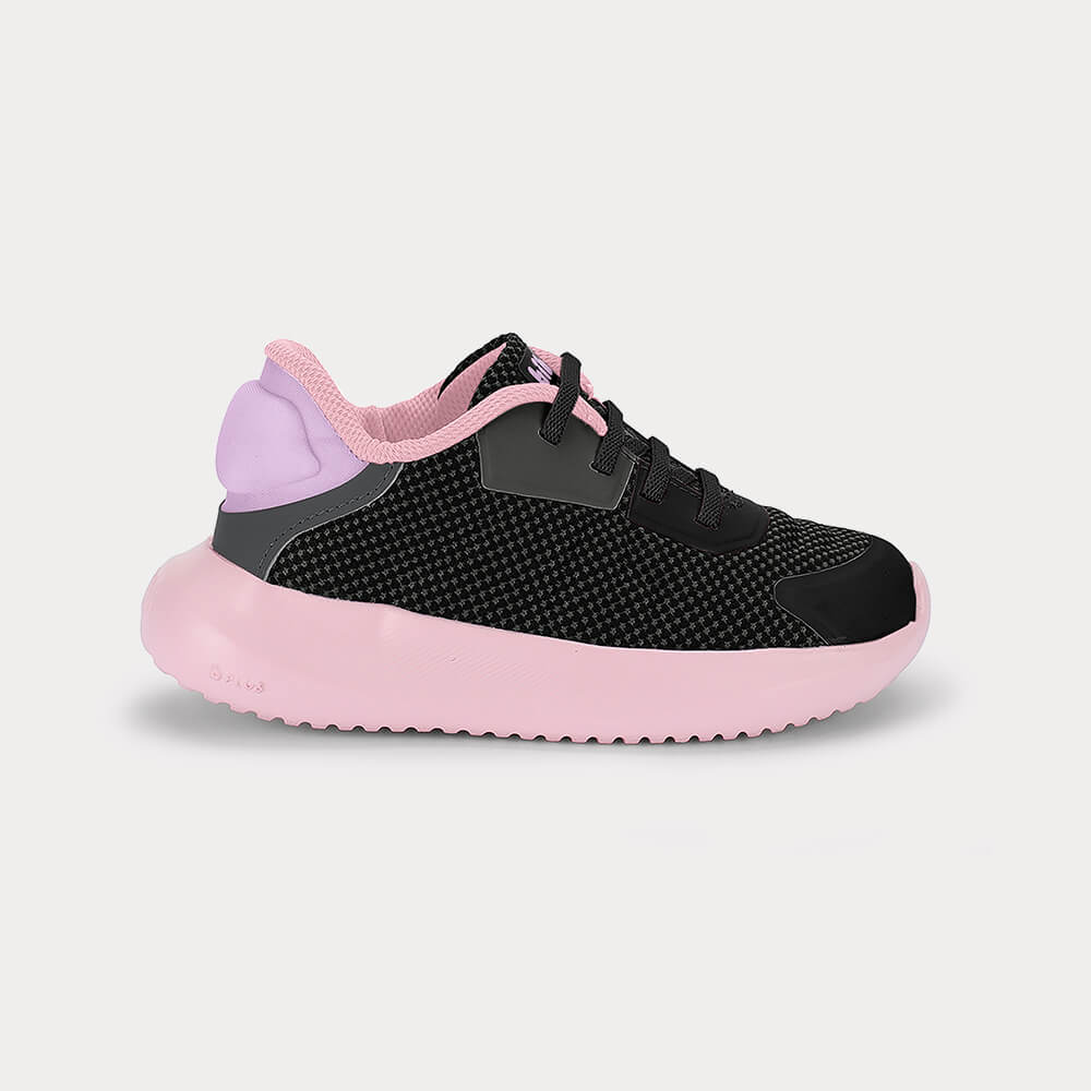 Tênis Infantil Bibi Flash Preto com Rosa