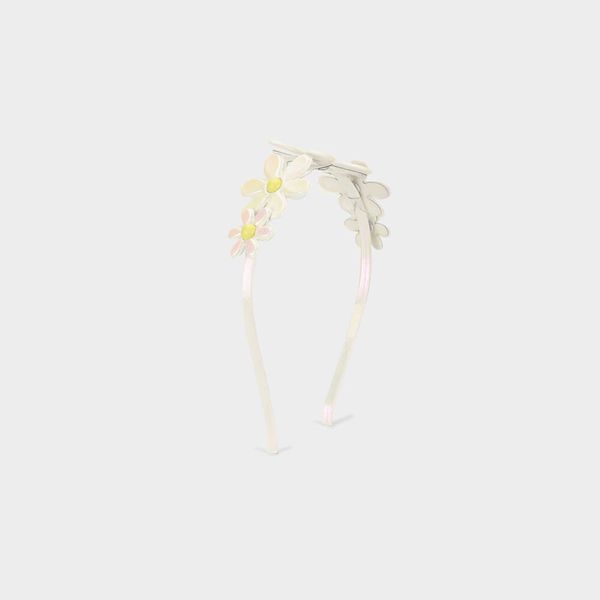 Tiara Infantil Bibi Branca de Flores 16