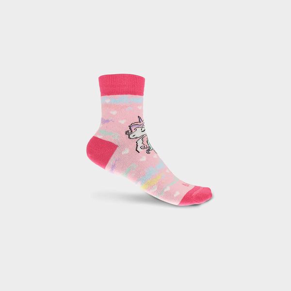 Meia Infantil Bibi Kids III Rosa de Unicórnio 37/39