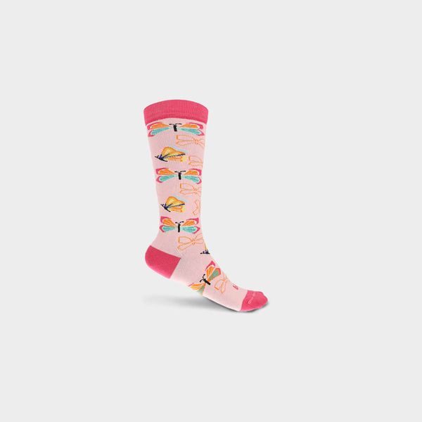 Meia Infantil Bibi Kids III Rosa de Borboleta 37/39