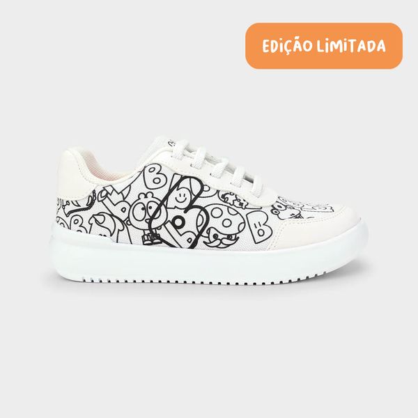 Tênis Infantil Bibi Color Branco Personalizável 29