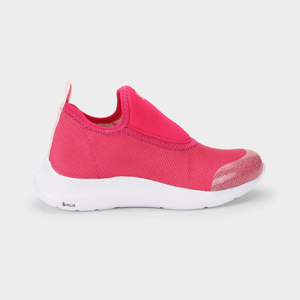 Tênis Infantil Bibi Action Rosa Chiclete com Branco