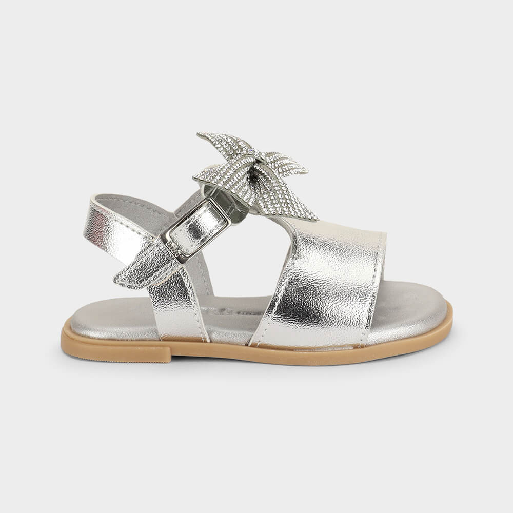 Sandália Infantil Bibi Shine Mini Prata