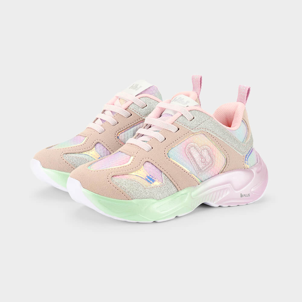 Tênis Infantil Bibi Pegasus Rosa com Prata