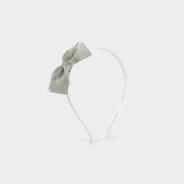Tiara Infantil Bibi Prata com Laço 16