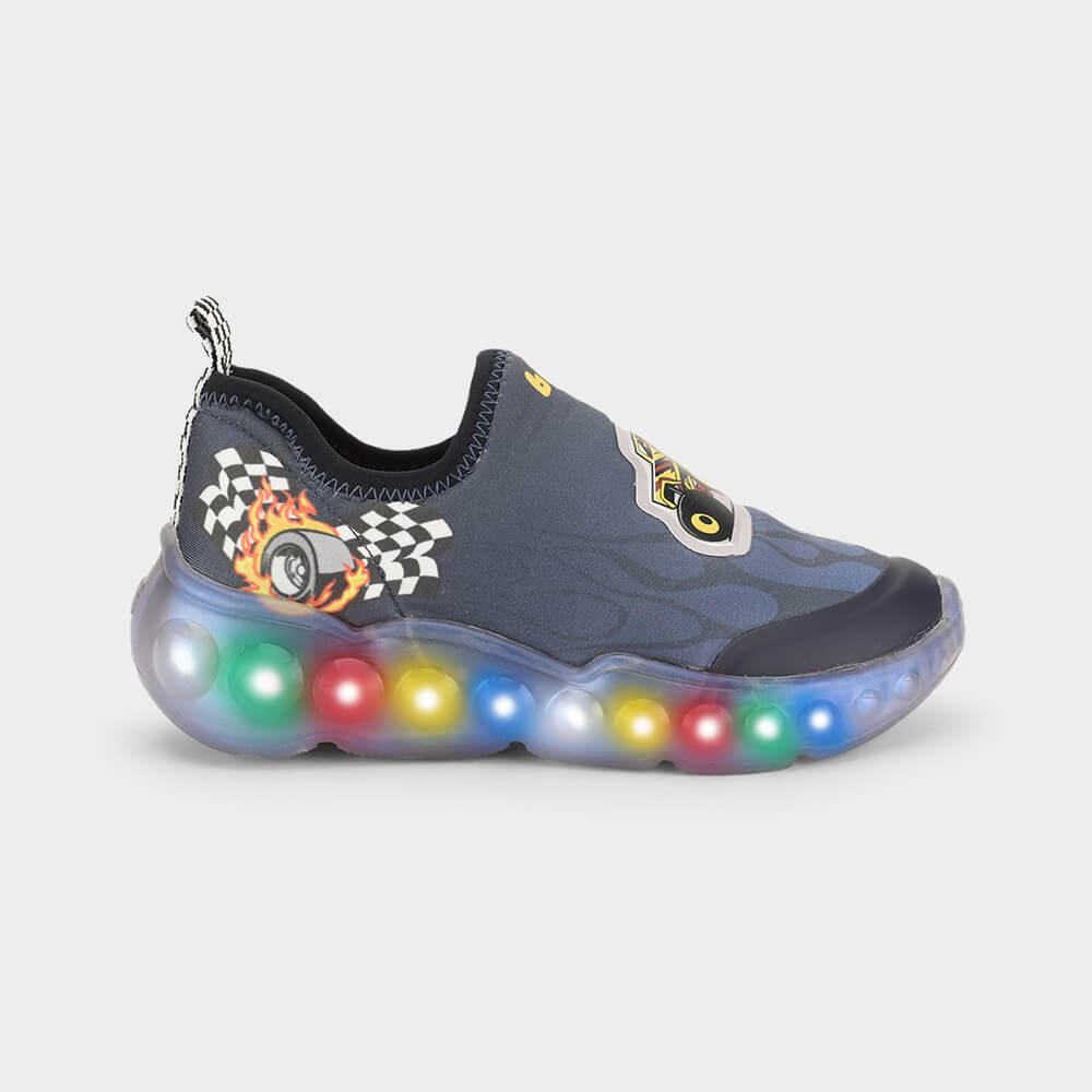 Tênis Infantil de Luz Bibi Roller Celebration 3.0 Azul de Carro