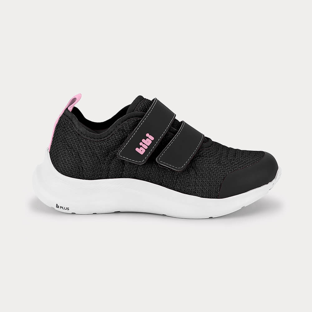 Tênis Infantil Bibi Action Preto com Rosa