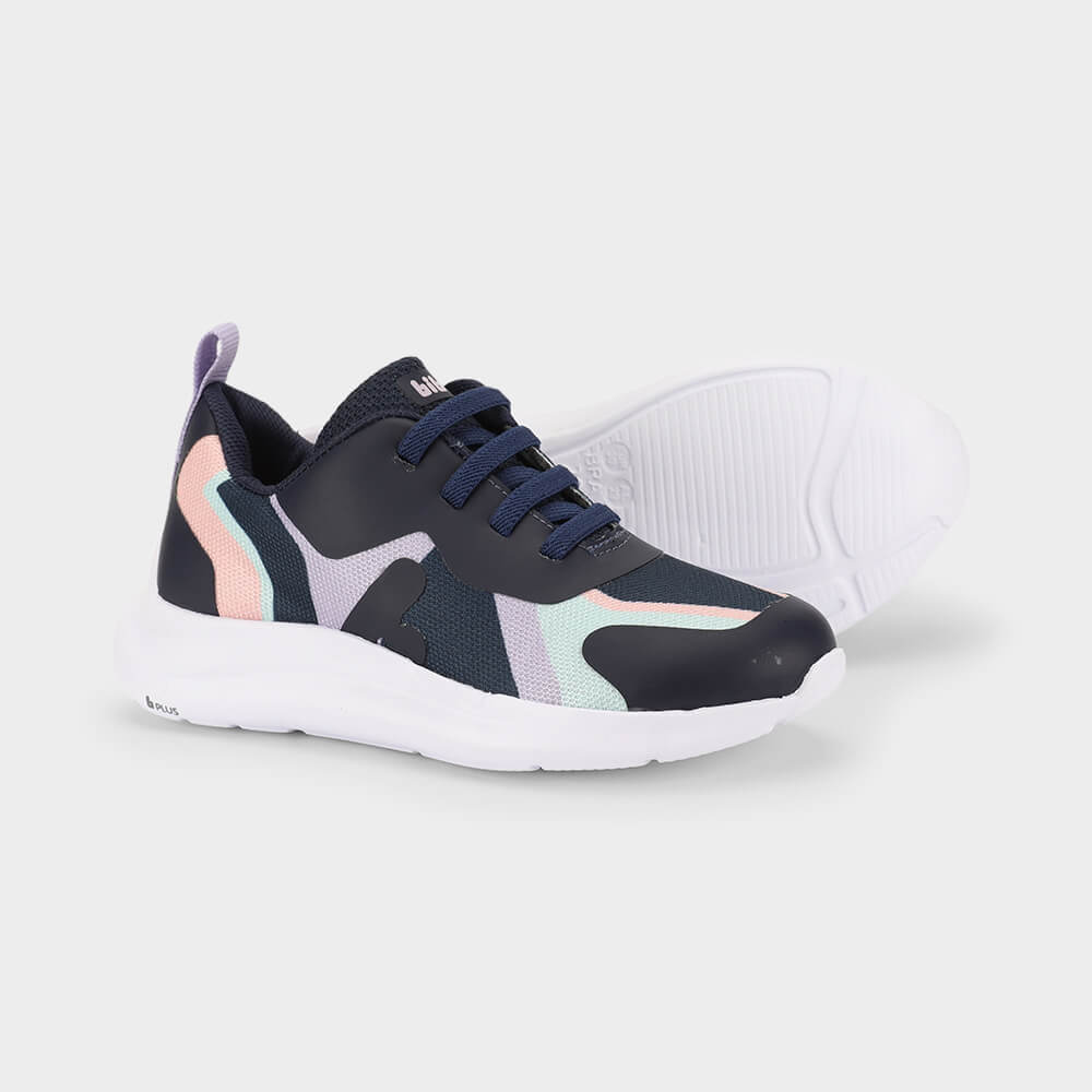 Tênis Infantil Bibi Action Azul com Rosa 1167517