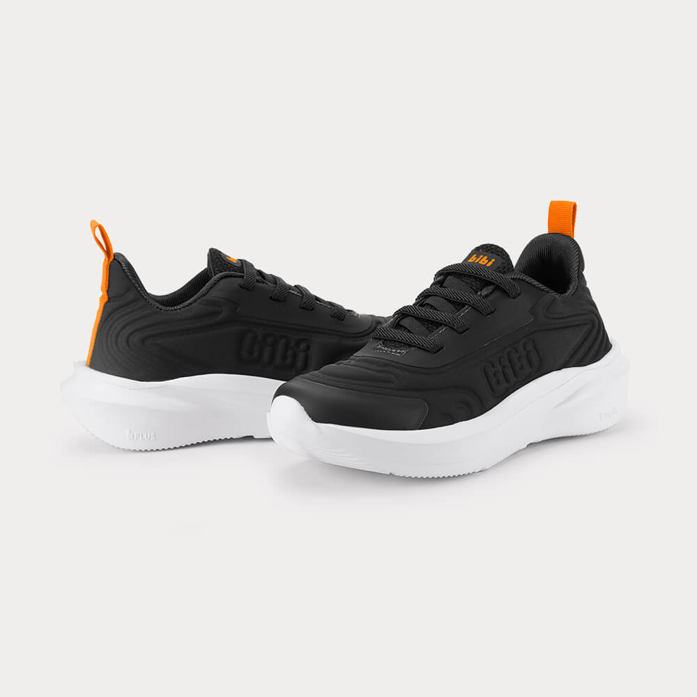 Tênis Infantil Bibi Volt Preto com Laranja