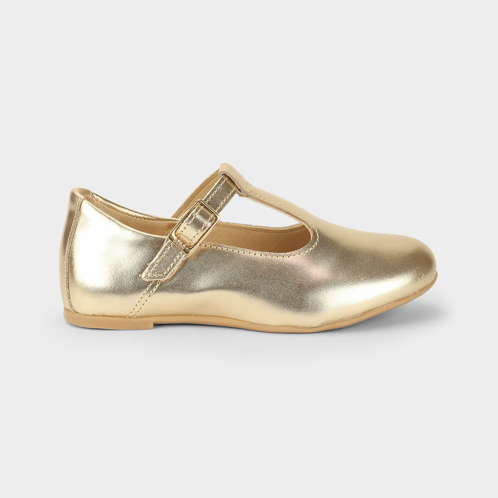 Sapatilha Infantil Bibi Ballerina Basic Dourada