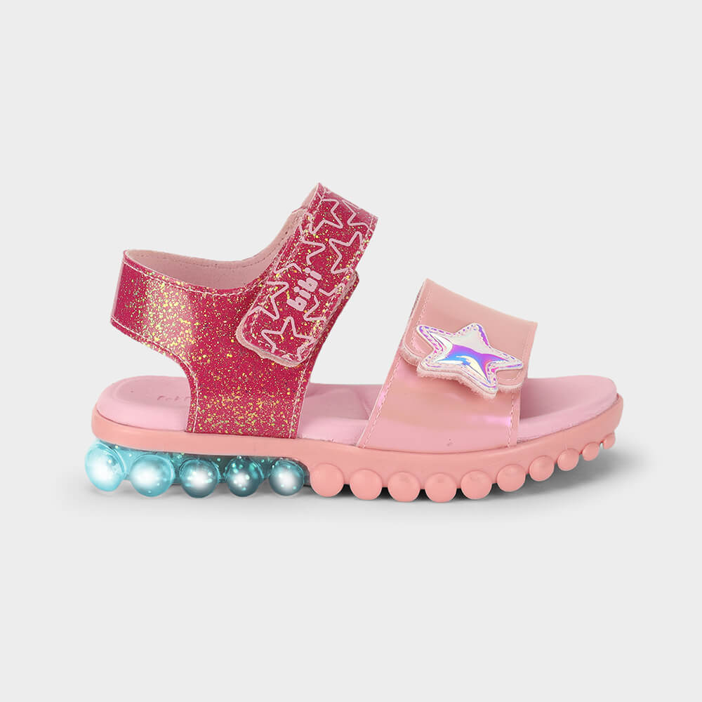Sandália Infantil Bibi Summer Roller Light Rosa de Estrela