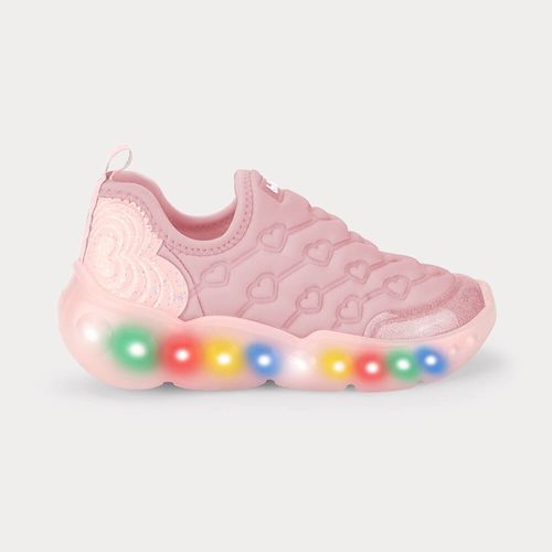Tênis Infantil de Luz Bibi Roller Celebration 3.0 Rosa