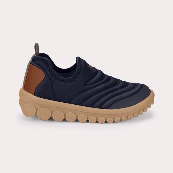Tênis Infantil Bibi Roller 2.0 Azul Marinho com Marrom 27