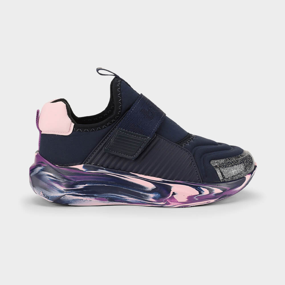Tênis Infantil Bibi Evolution 2.0 Azul Marinho com Rosa