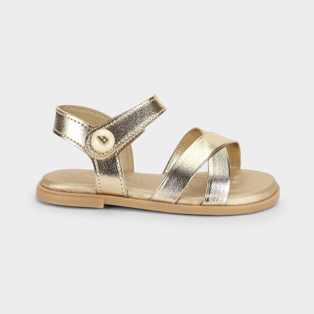 Sandália Infantil Bibi Shine Mini Dourada