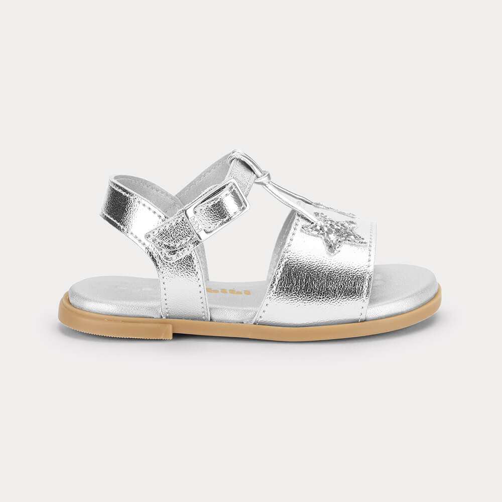 Sandália Infantil Bibi Shine Mini Prata 1233124