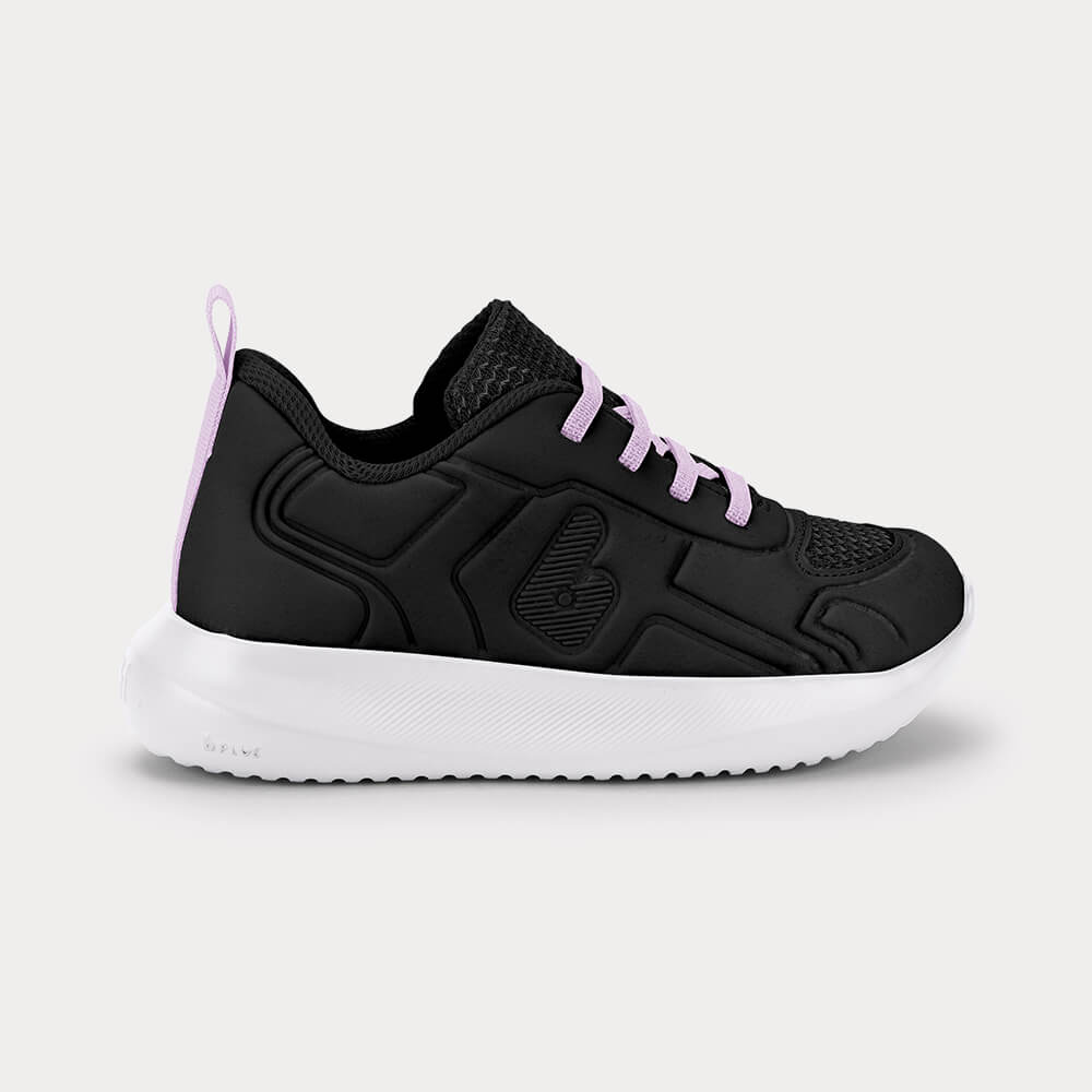 Tênis Infantil Bibi Flash Preto com Lilás