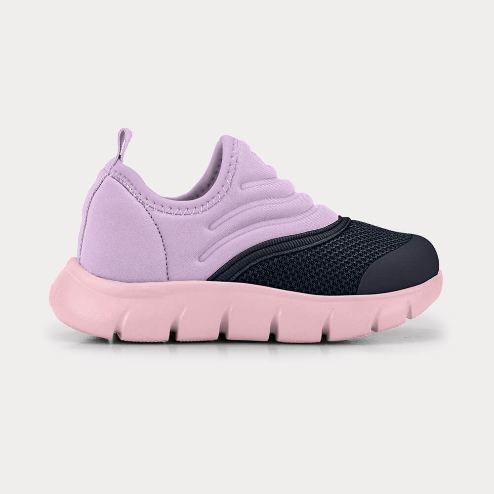 Tênis Infantil Bibi Energy Baby 2.0 Lilás com Preto