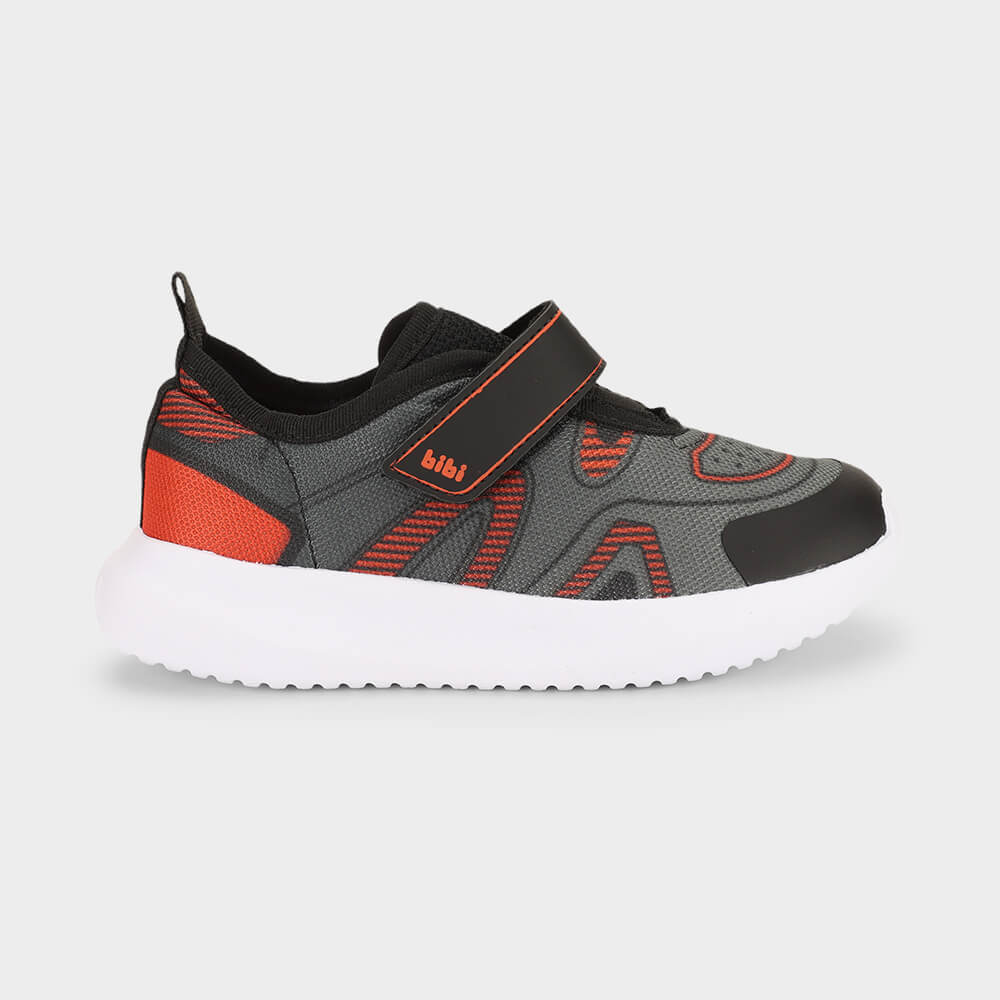 Tênis Infantil Bibi Flash Cinza com Vermelho