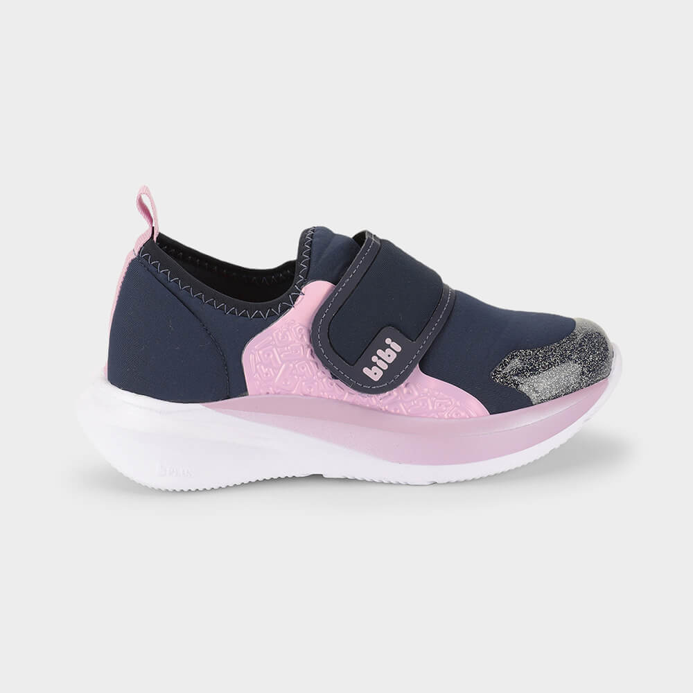 Tênis Infantil Bibi Volt Azul Marinho com Lilás