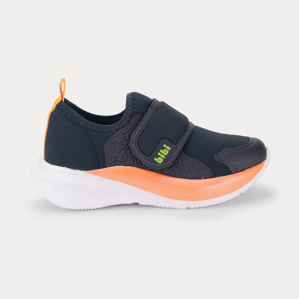 Tênis Infantil Bibi Volt Azul Marinho com Laranja