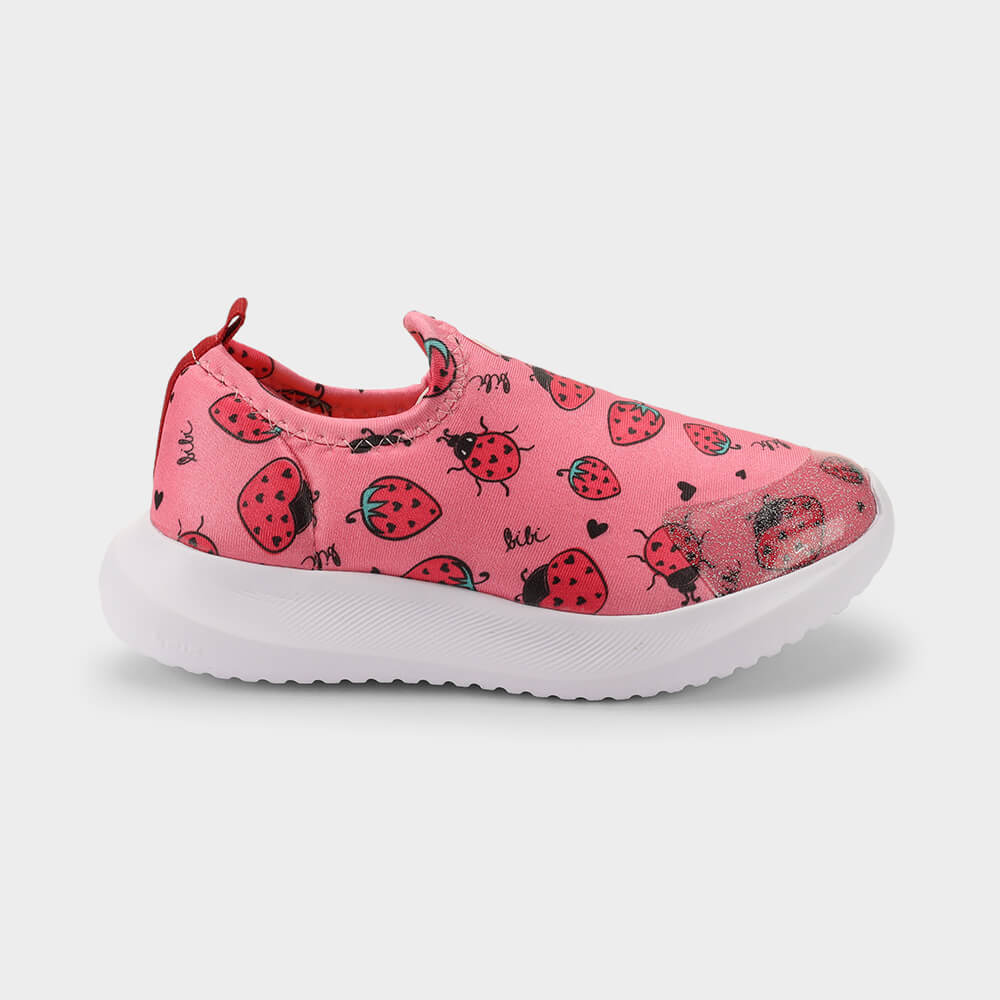 Tênis Infantil Bibi Flash Rosa de Morangos