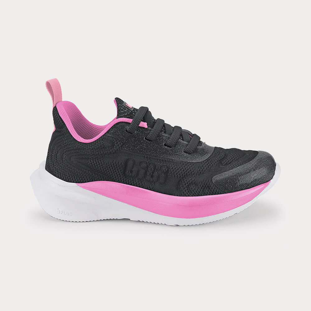 Tênis Infantil Bibi Volt 2.0 Cinza com Rosa