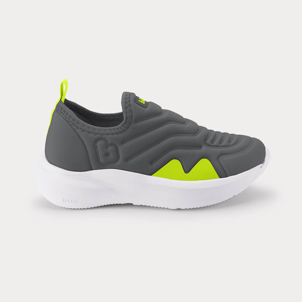 Tênis Infantil Bibi Volt 2.0 Cinza com Verde