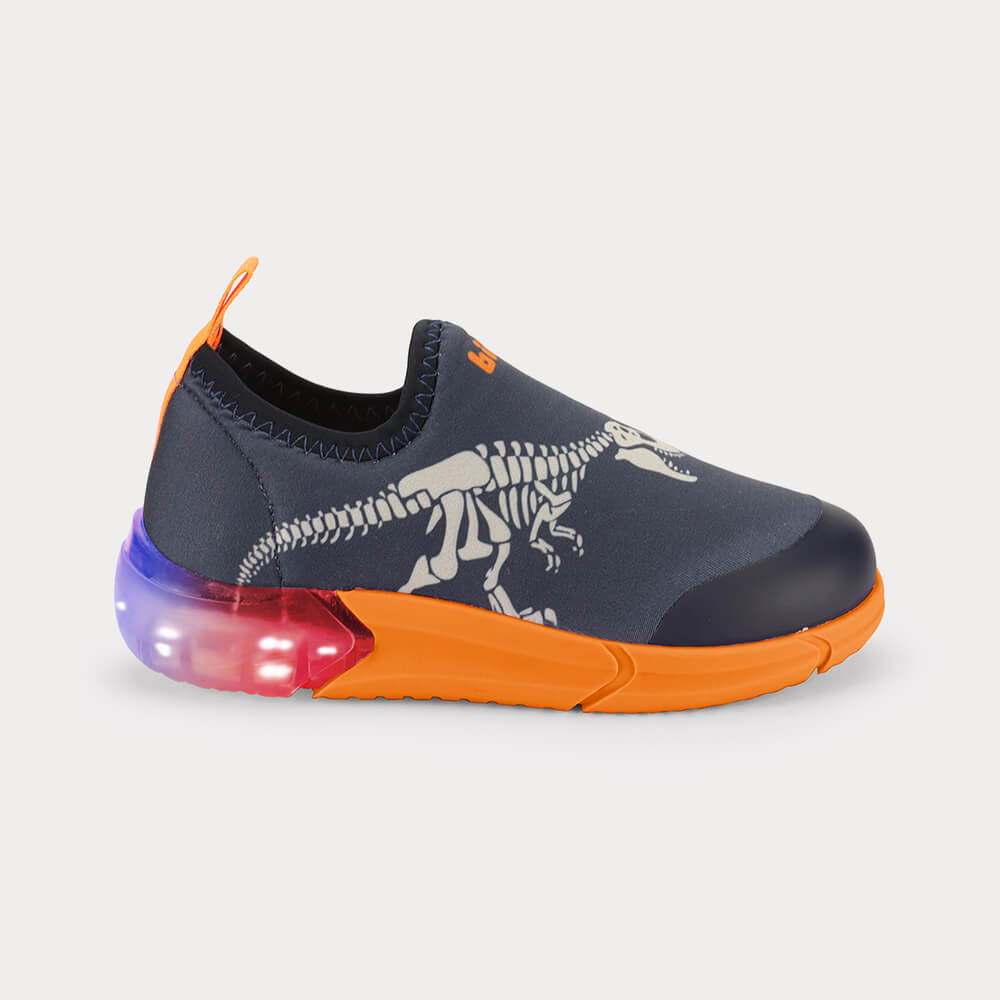 Tênis Infantil Bibi Space Azul de Dinossauro 1228173