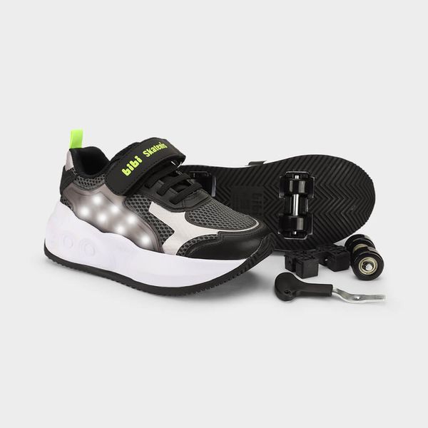 Tênis Infantil de Rodinhas Bibi Skatenis Light 2.0 Preto 37