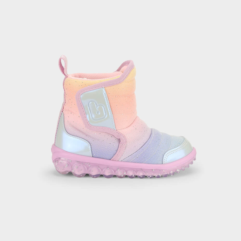 Bota Infantil Bibi Roller 2.0 Rosa com Lilás