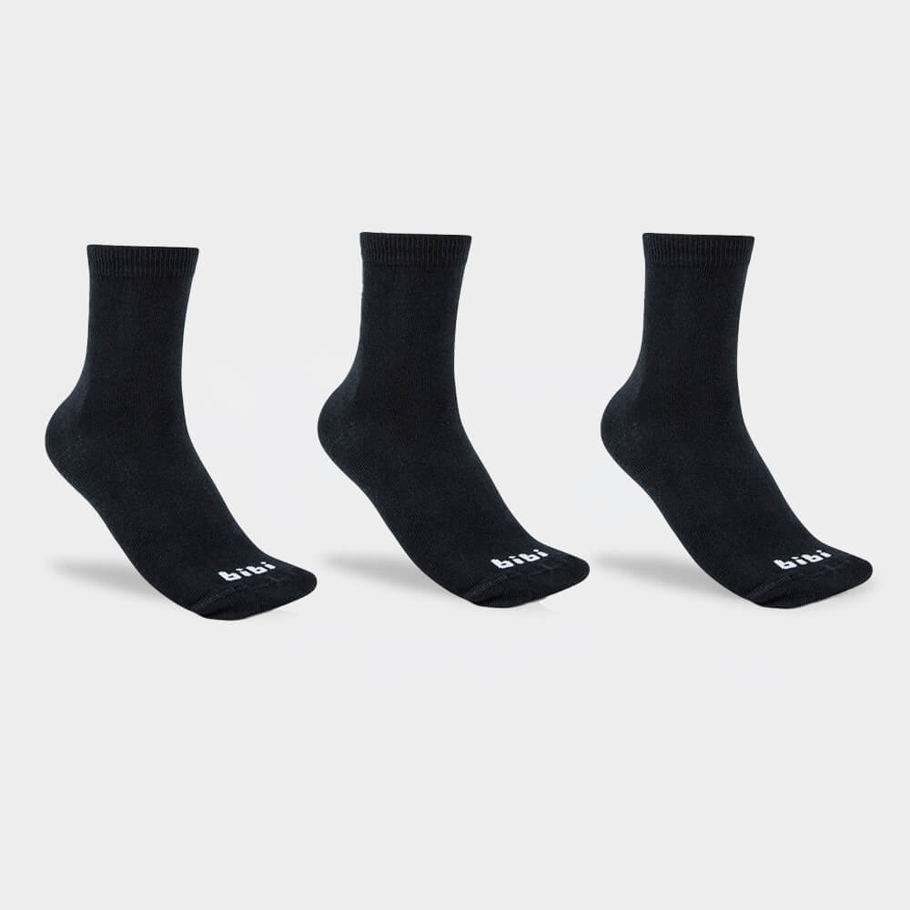 Kit de Meias Infantis Mini Pretas 1179139