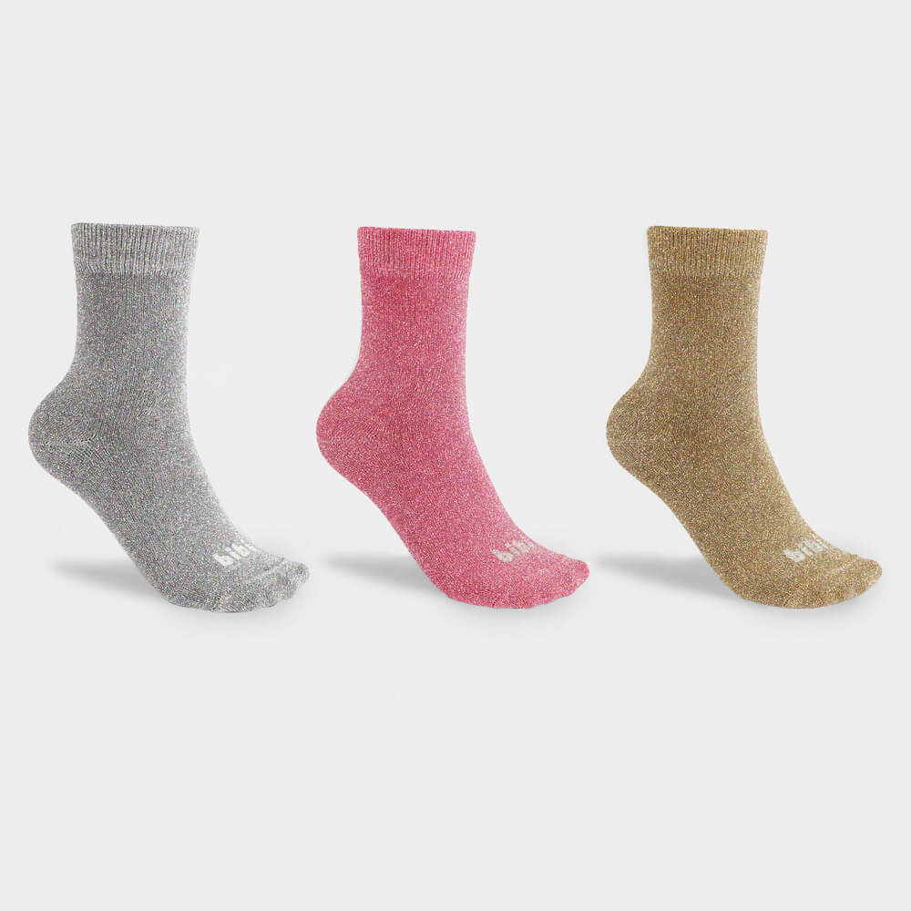 Kit de Meias Infantis Kids III com Glitter