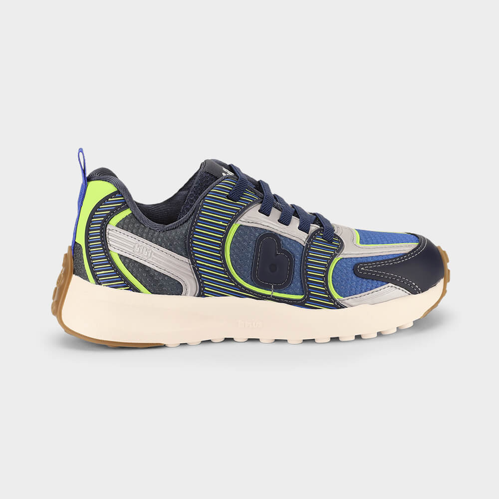 Tênis Infantil Bibi Jogging Kids Azul com Verde