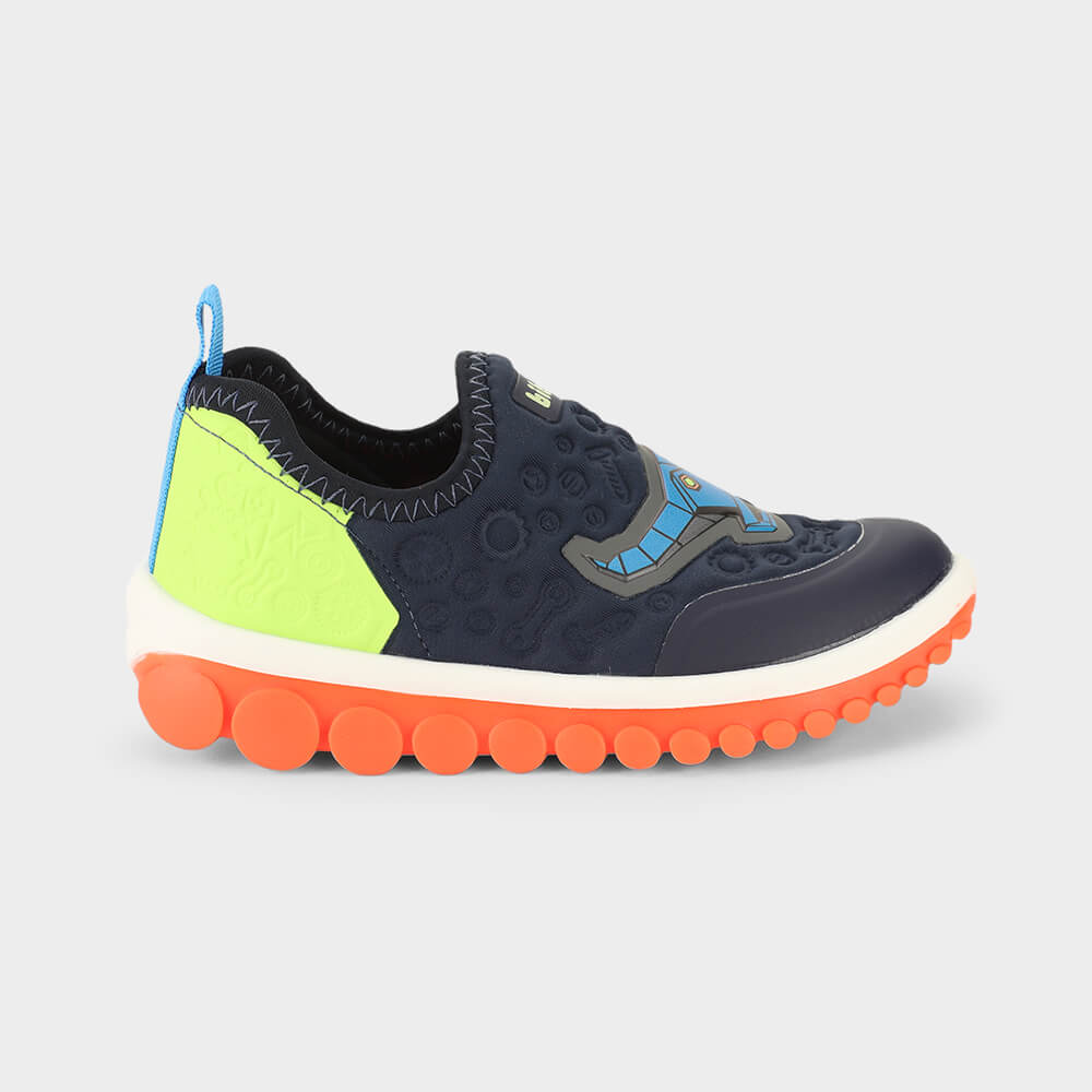 Tênis Infantil Bibi Roller 2.0 Azul de Dinossauro