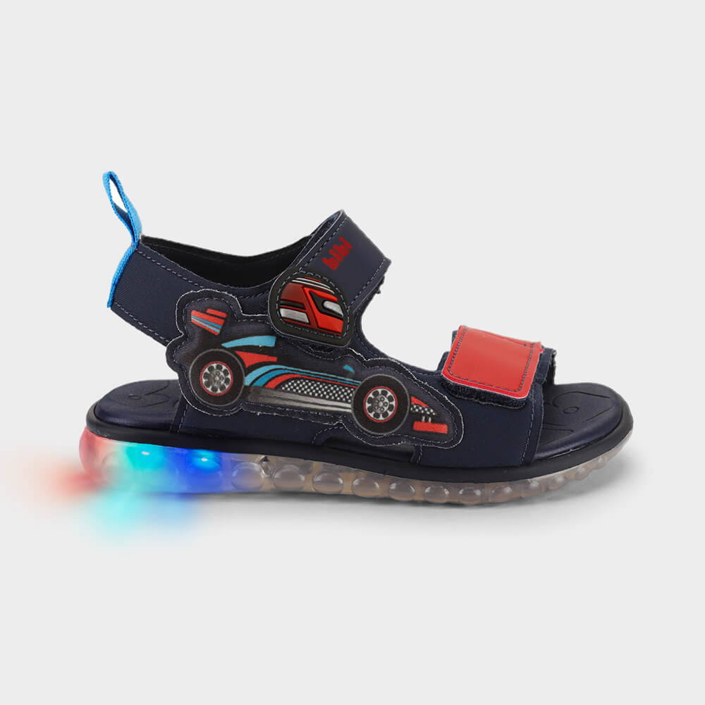 Sandália Infantil de LED Bibi Summer Roller Light 2.0 de Carrinho