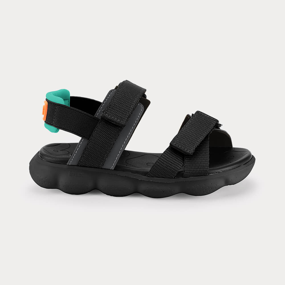 Sandália Infantil Bibi Sandals Sport Preta e Verde