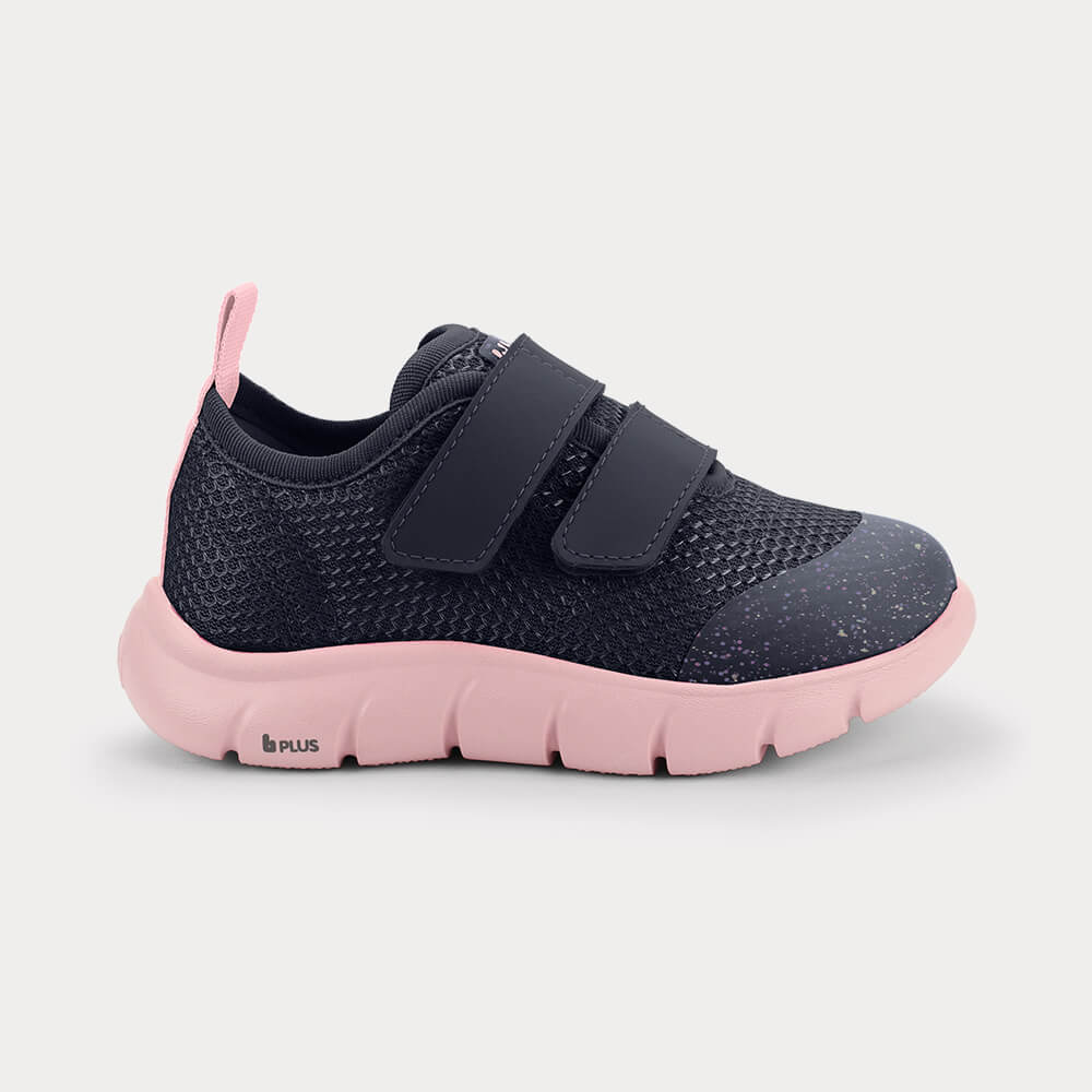 Tênis Infantil Bibi Energy Baby 2.0 Azul Marinho com Rosa