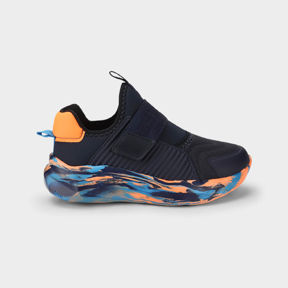 Tênis Infantil Bibi Evolution 2.0 Azul Marinho com Laranja