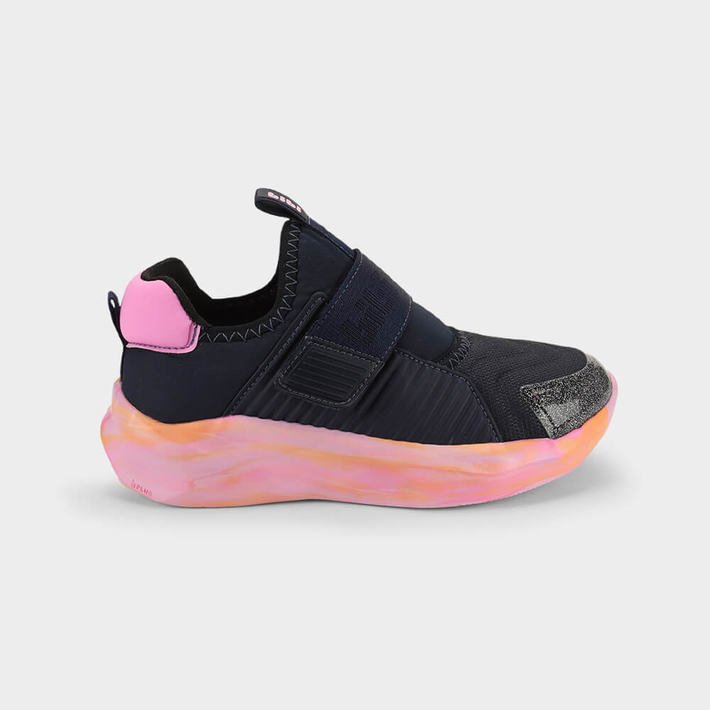 Tênis Infantil Bibi Evolution 2.0 Azul Marinho com Rosa
