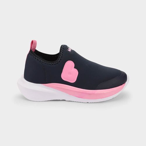 Tênis Infantil Feminino Bibi Volt 2.0 Azul-Marinho e Rosa